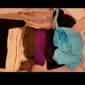 Pants and sweaters. Bundle.